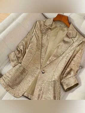 Metallic Gold Blazer